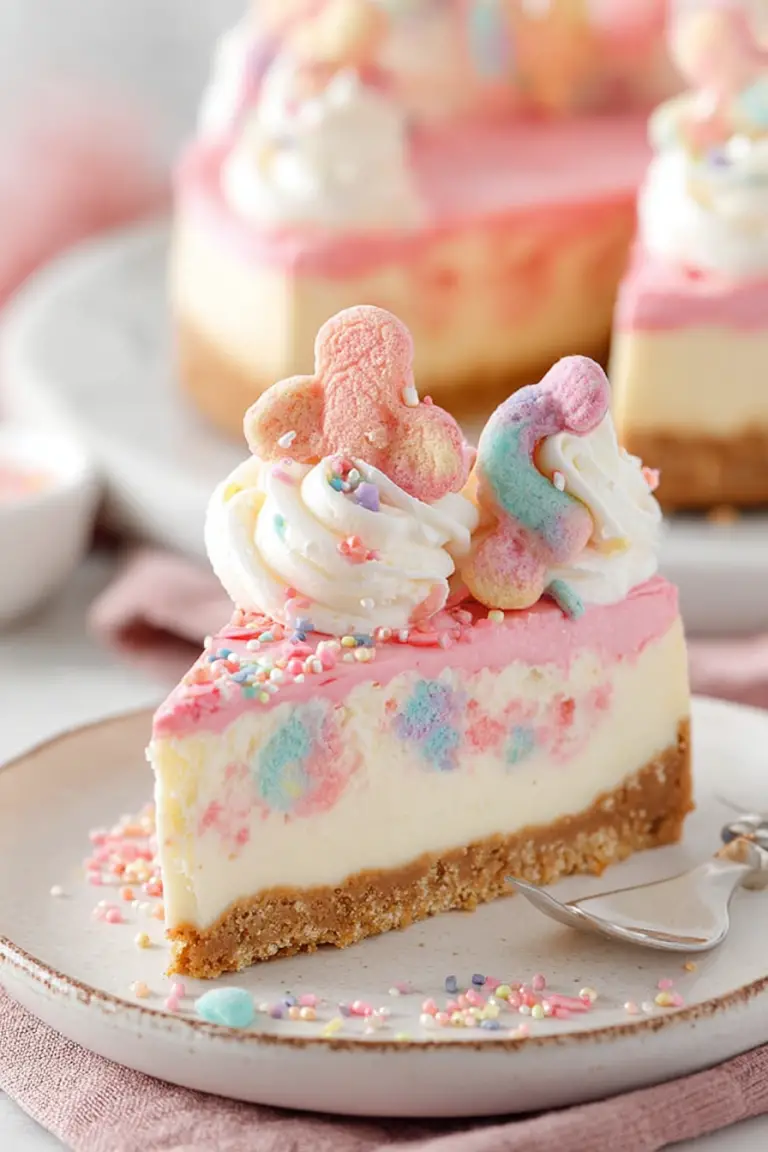 Delish Frosted Animal Cookie Cheesecake