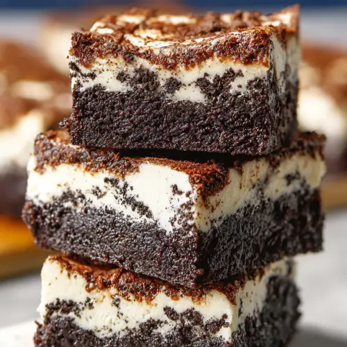 Delish Fudgy Cookies and Cream Brownies