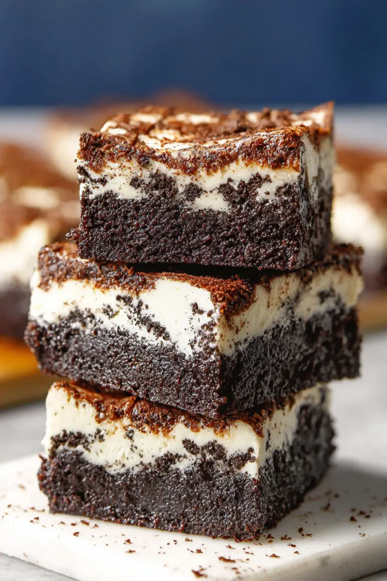 Delish Fudgy Cookies and Cream Brownies