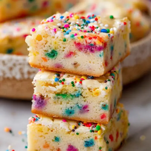 Delish Funfetti Cake Batter Blondies