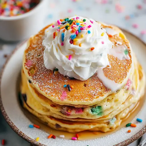 Delish Funfetti Pancakes