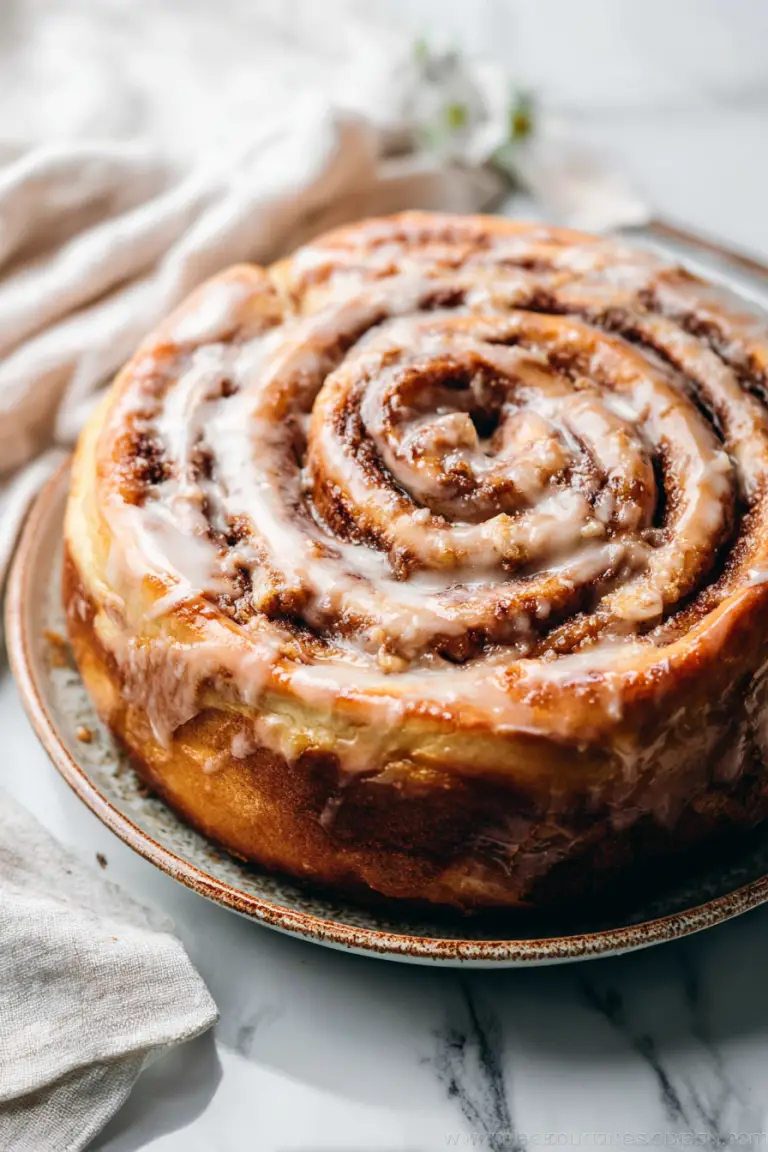 Delish Giant Cinnamon Roll Cake