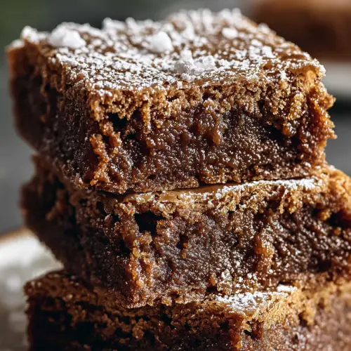 Delish Gingerbread Brownies Recipe