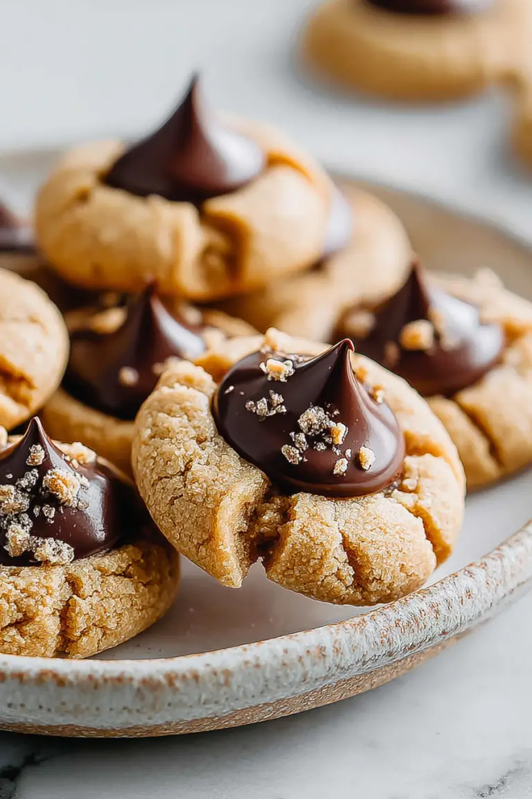 Delish Gluten Free Peanut Butter Blossoms