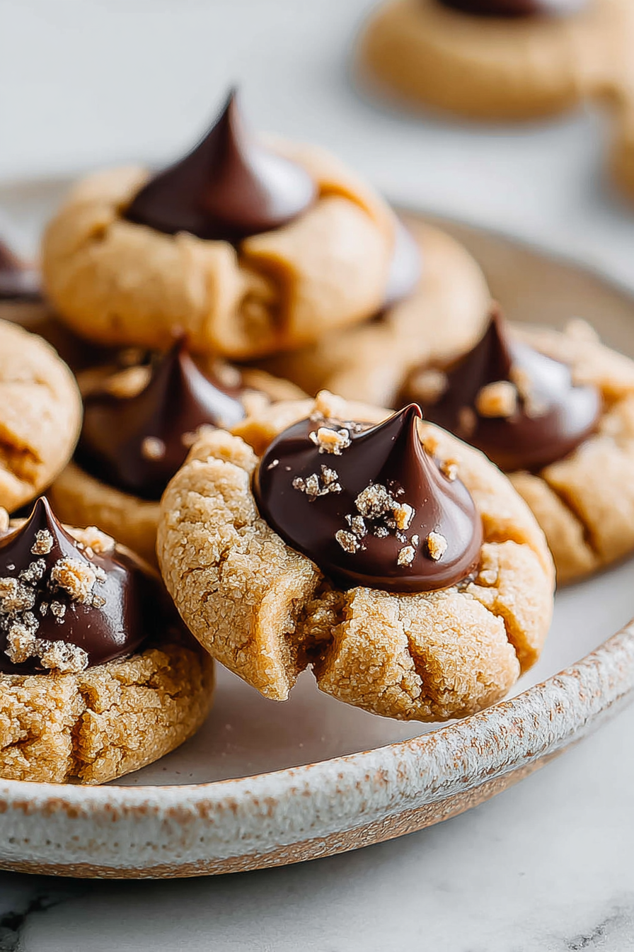 Delish Gluten Free Peanut Butter Blossoms