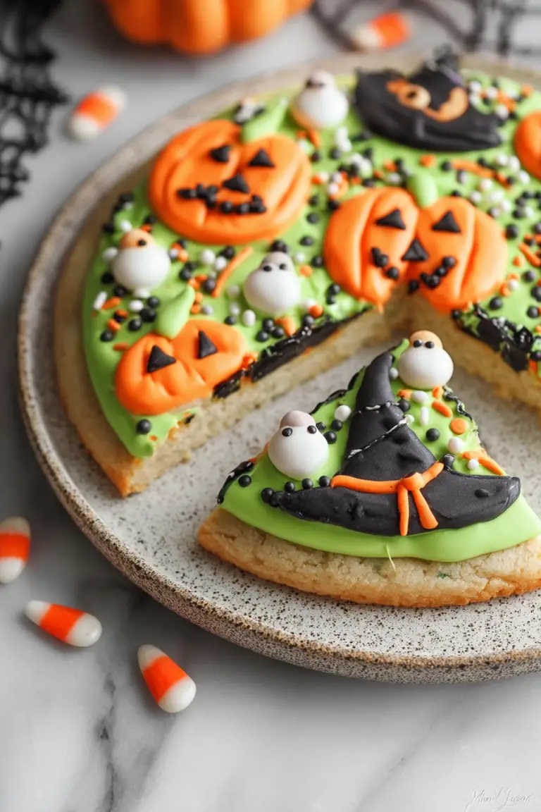 Delish Halloween Sugar Cookie Cake
