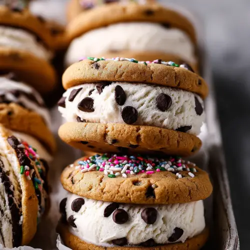 Delish Ice Cream Cookie Sandwiches