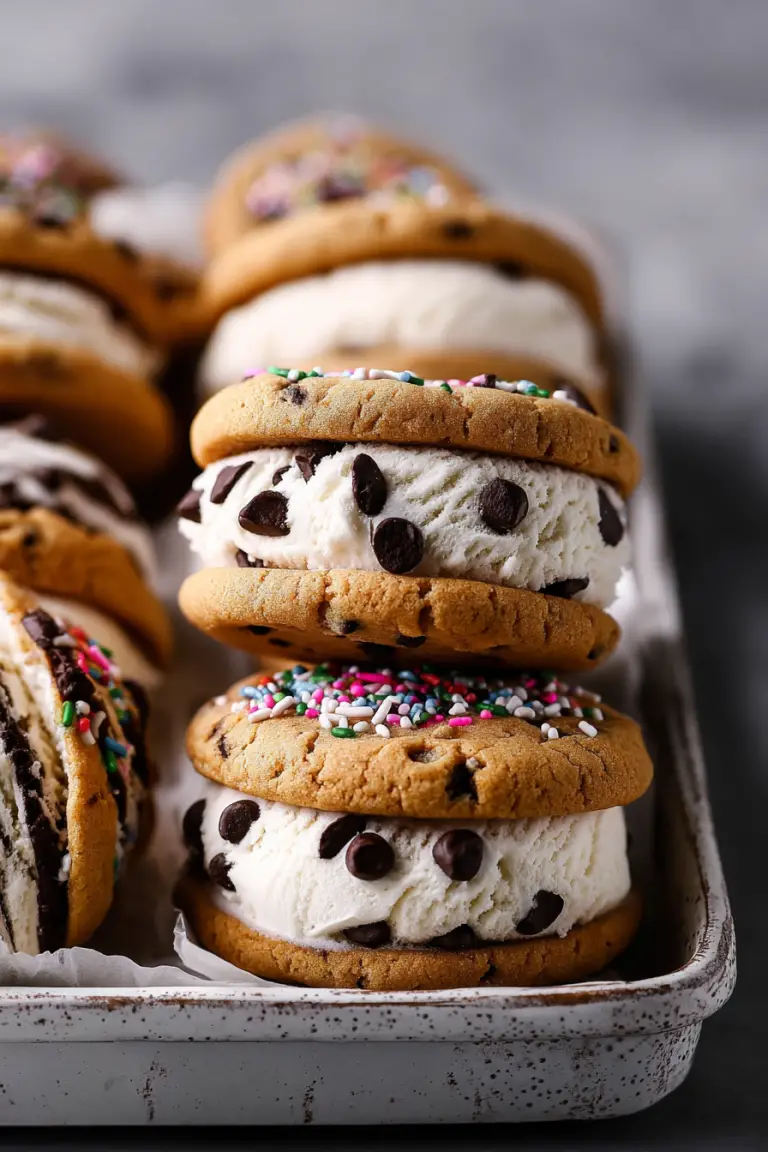 Delish Ice Cream Cookie Sandwiches