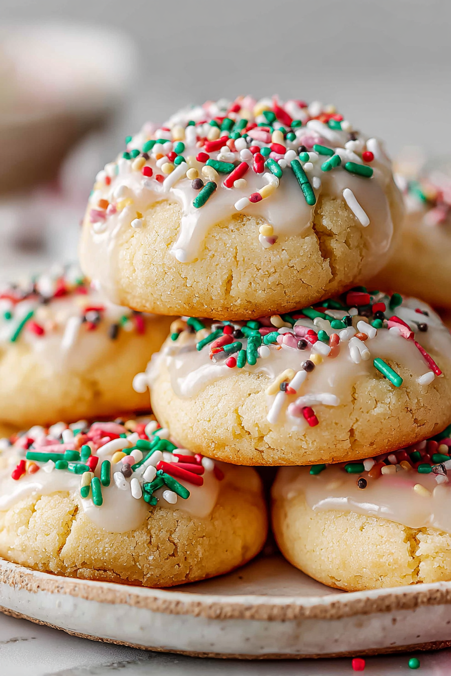 Delish Italian Sprinkle Cookies