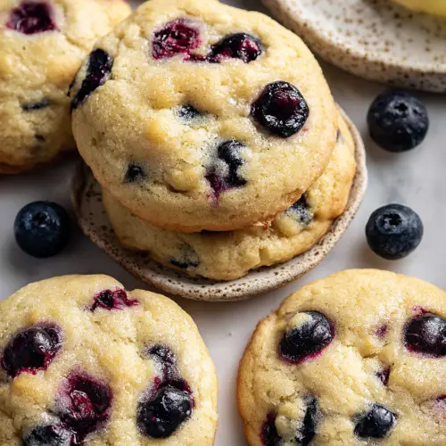 Delish Lemon Blueberry Cookies