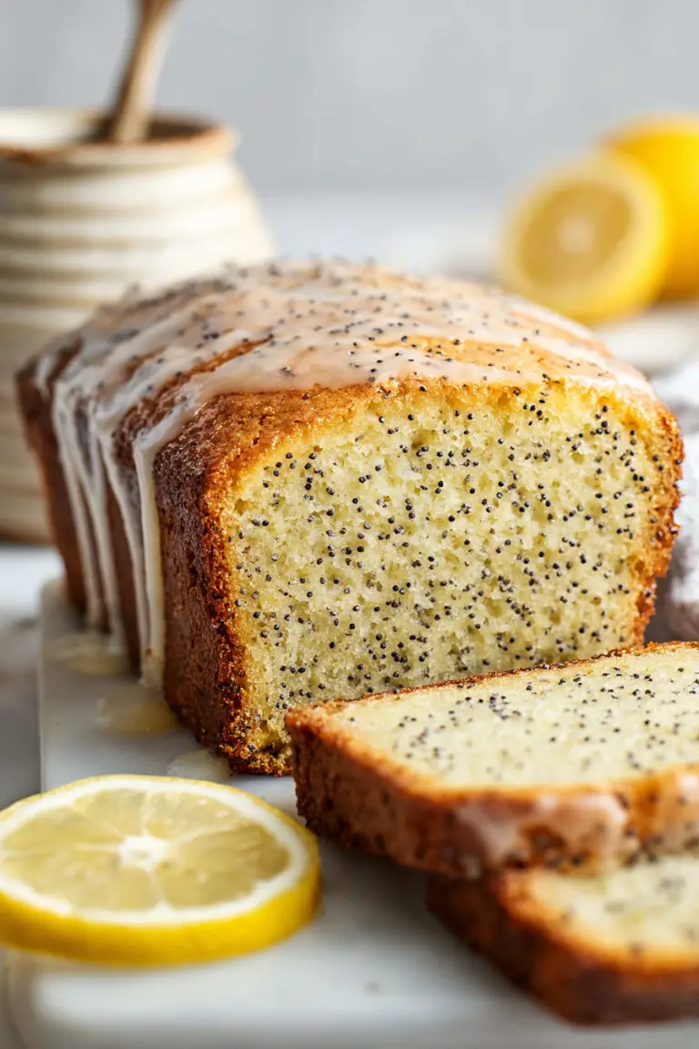 Delish Lemon Poppy Seed Bread