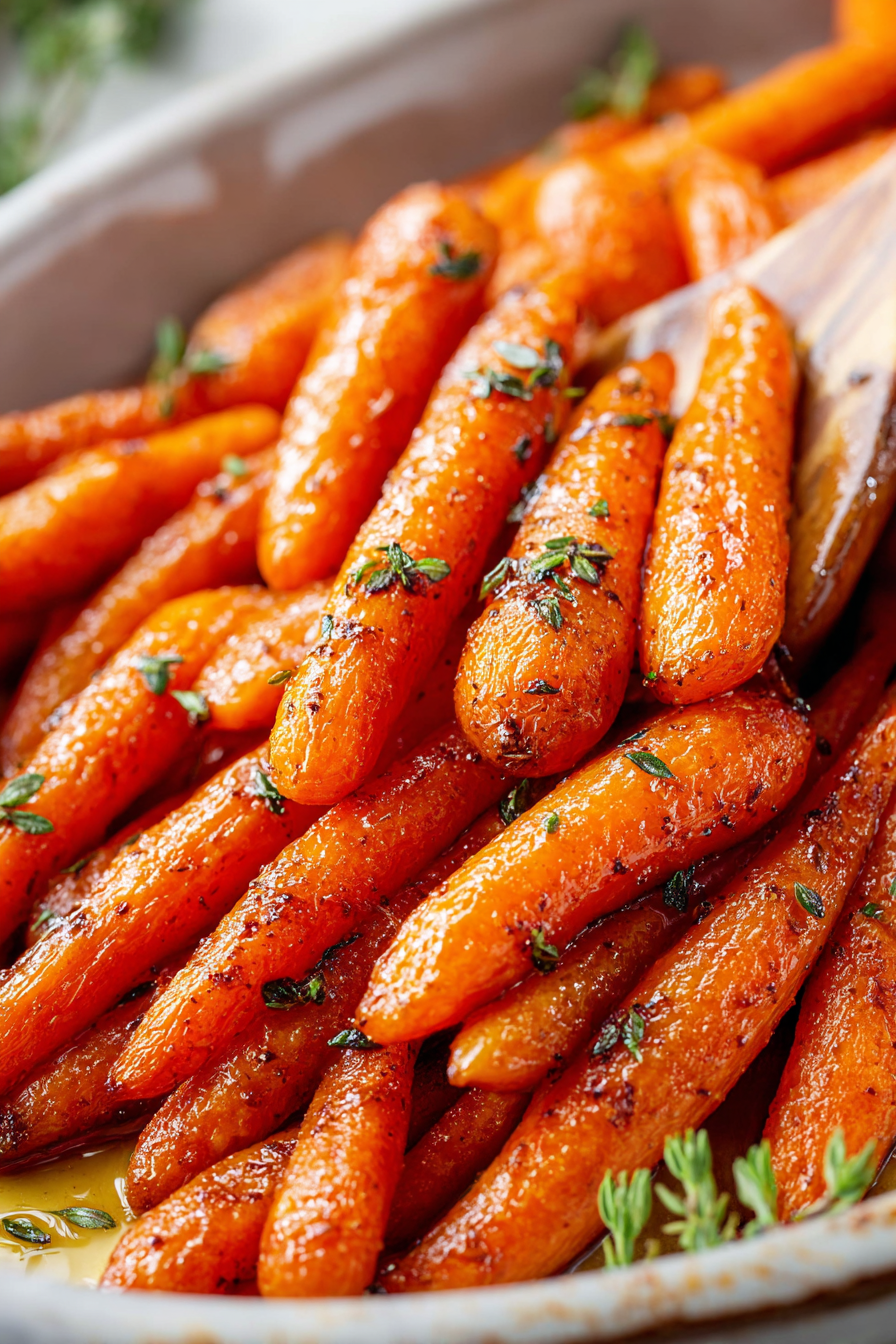 Delish Oven Roasted Maple Glazed Carrots
