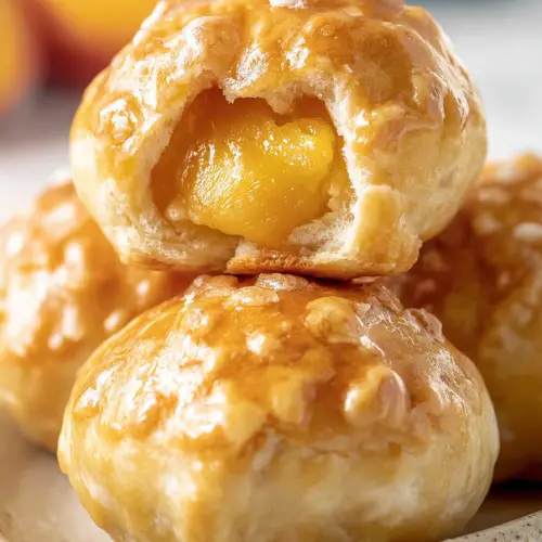 Delish Peach Pie Bombs