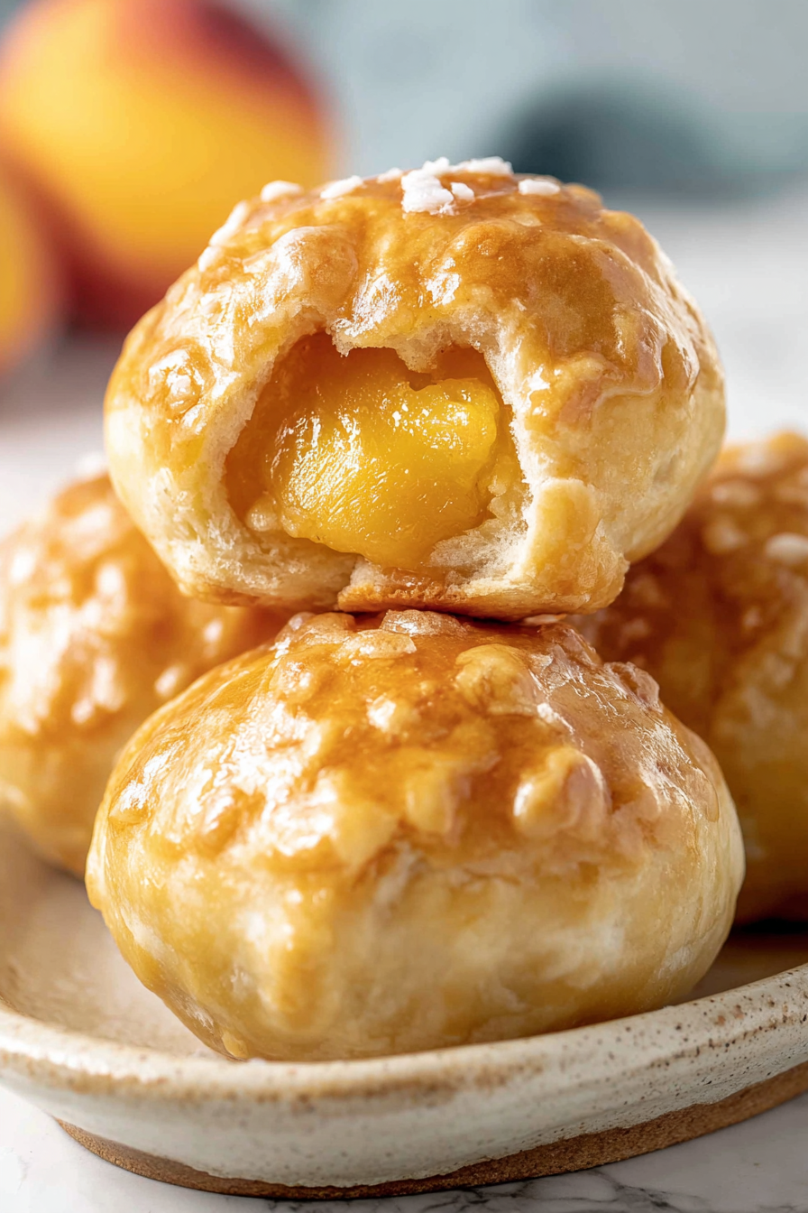 Delish Peach Pie Bombs