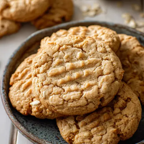 Delish Peanut Butter Oatmeal Cookies