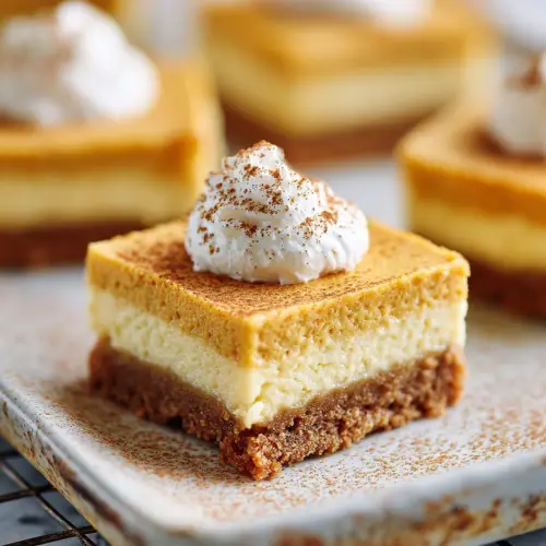 Delish Pumpkin Cheesecake Bars