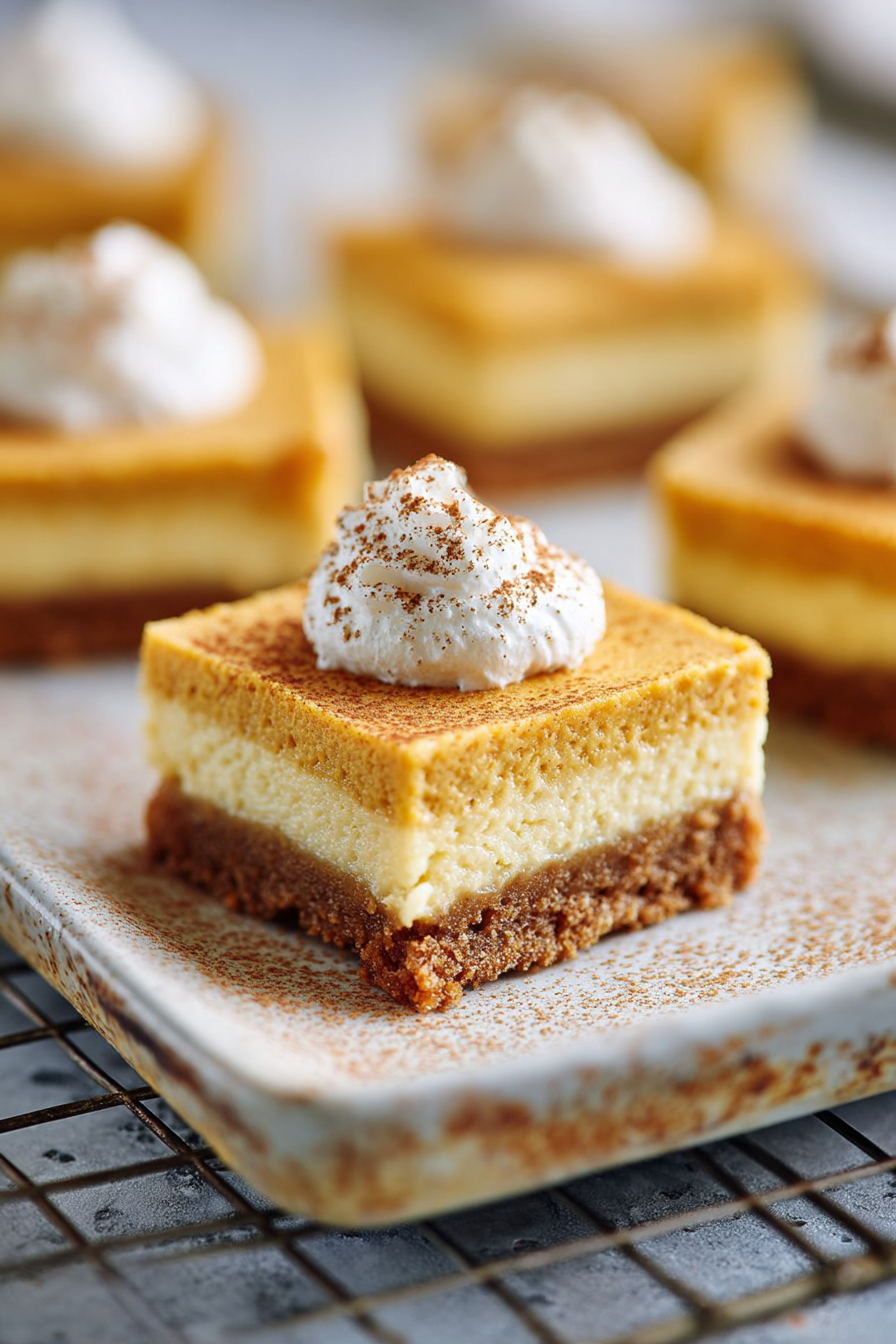 Delish Pumpkin Cheesecake Bars