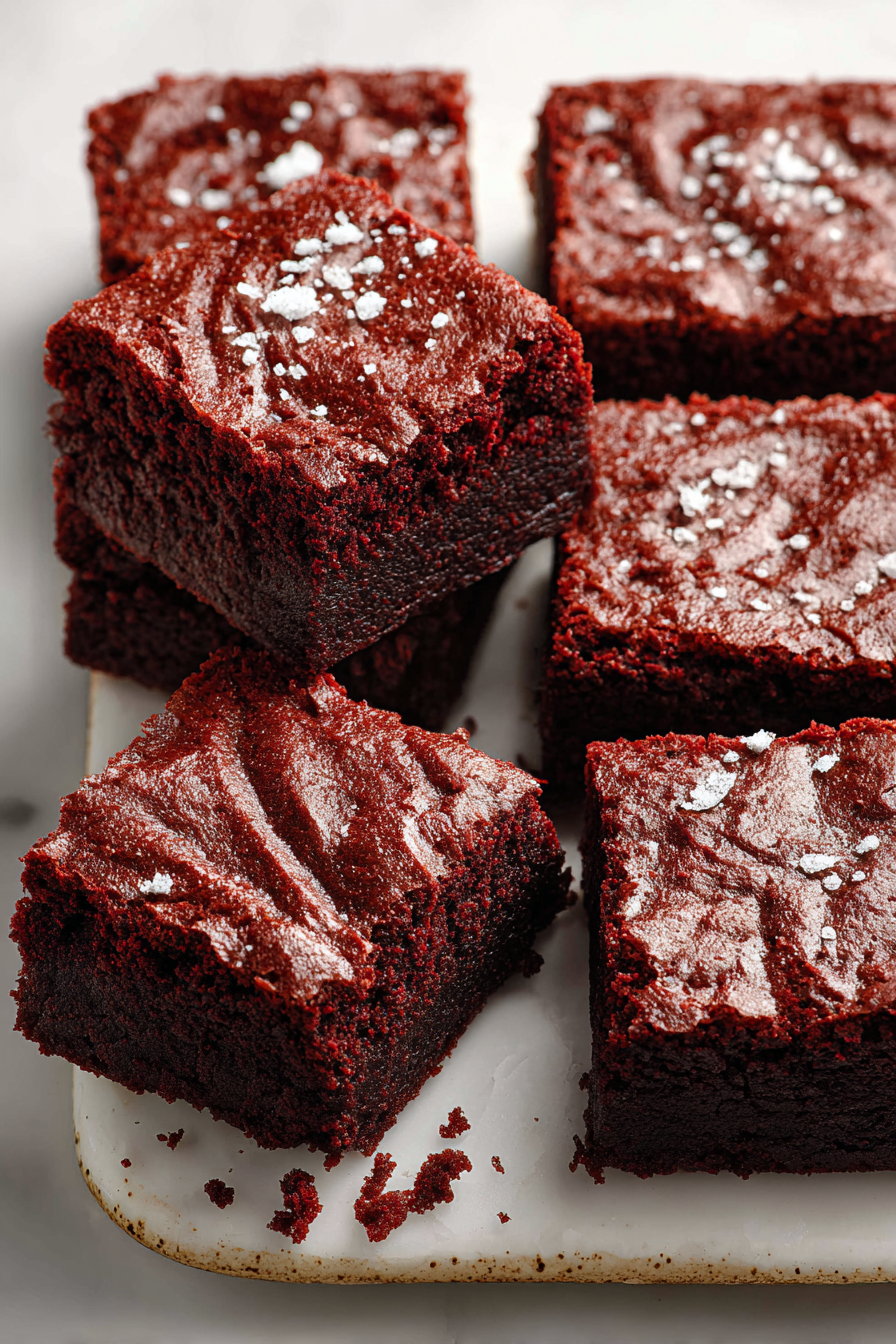 Delish Red Velvet Brownies