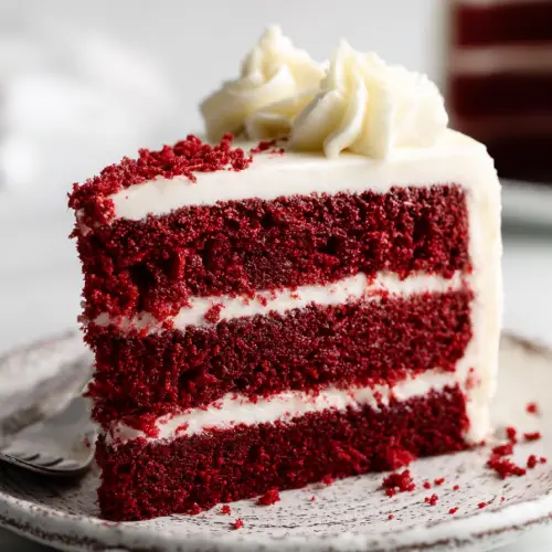 Delish Red Velvet Layer Cake with Cream Cheese Frosting