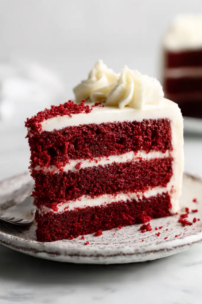 Delish Red Velvet Layer Cake with Cream Cheese Frosting
