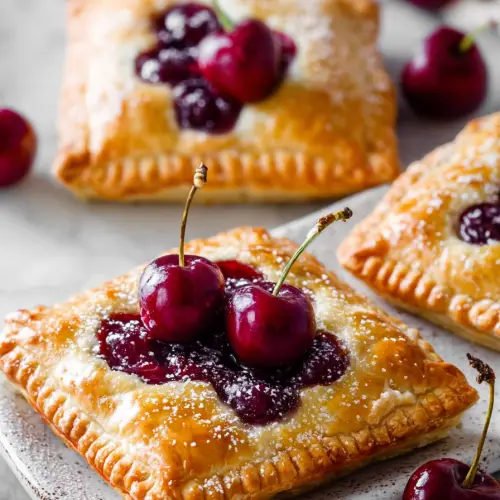 Delish Simple Cherry Pastry Pies