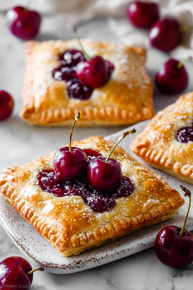Delish Simple Cherry Pastry Pies