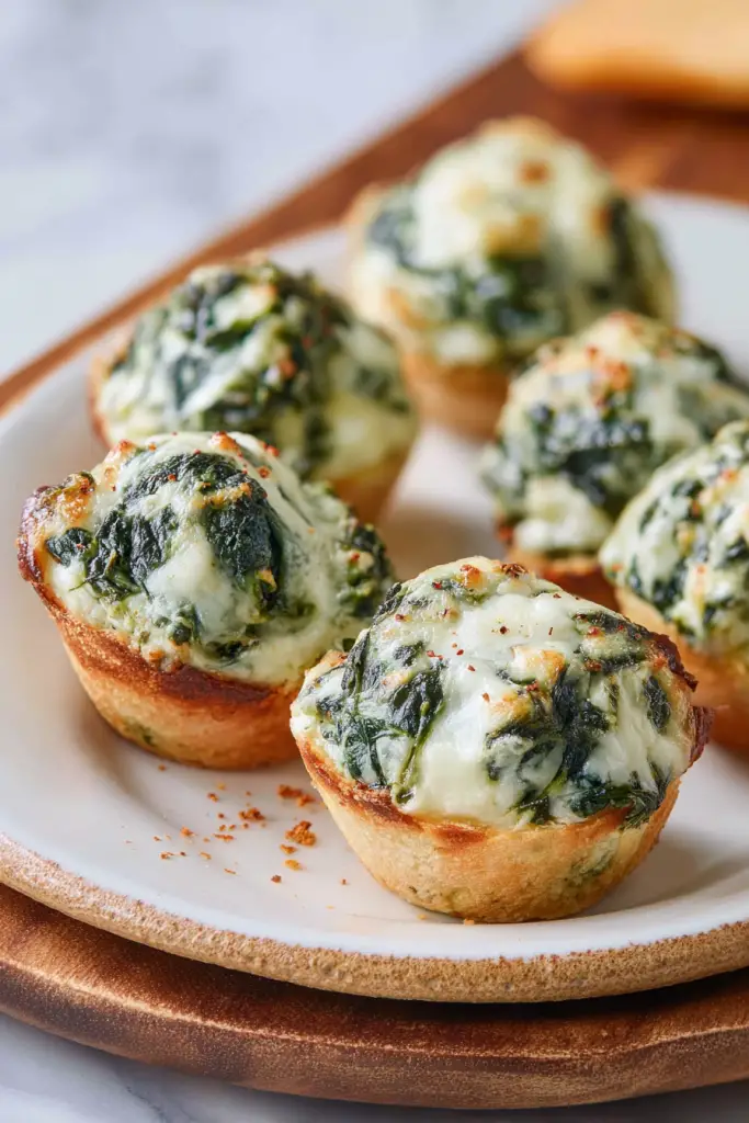 Delish Spinach Dip Bites Recipe