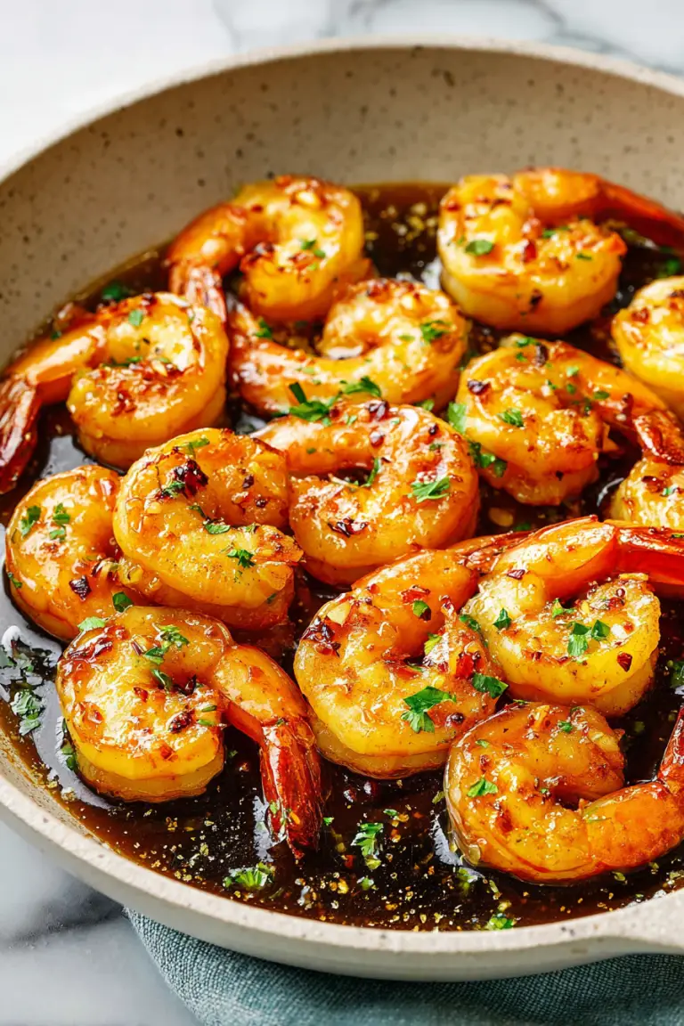 Delish Sticky Honey Garlic Butter Shrimp