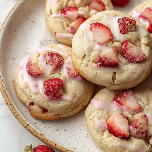 Delish Strawberry Banana Cheesecake Cookies
