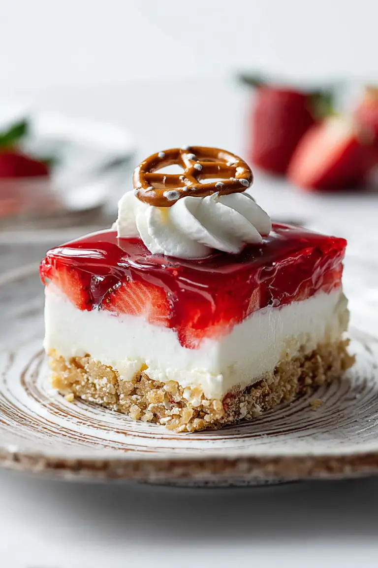 Delish Strawberry Pretzel Salad Recipes