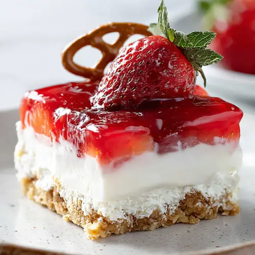 Delish Strawberry Pretzel Salad Recipes