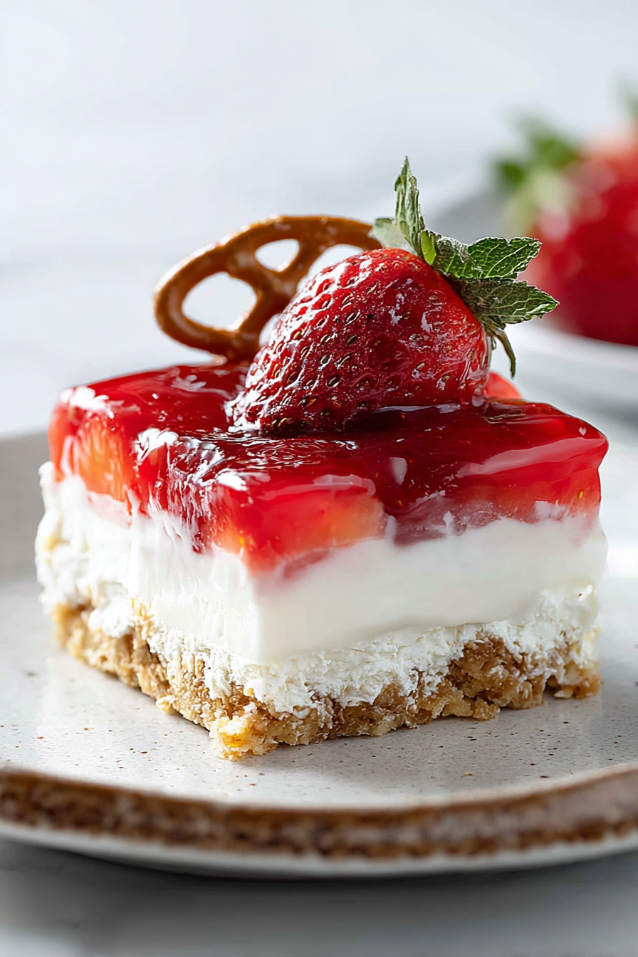 Delish Strawberry Pretzel Salad Recipes