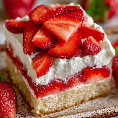 Delish Strawberry Shortcake Bars Recipe