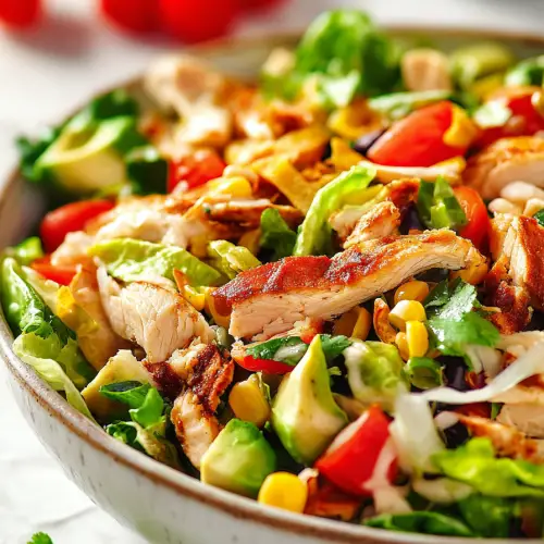 Delish Tex Mex Chicken Chopped Salad