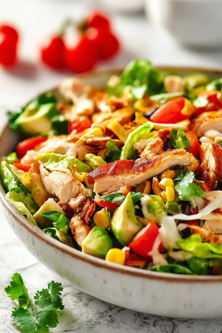 Delish Tex Mex Chicken Chopped Salad