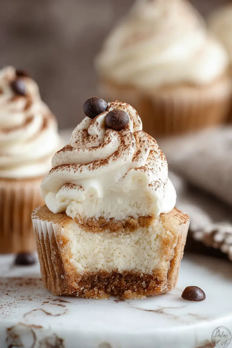 Delish Tiramisu Cupcakes