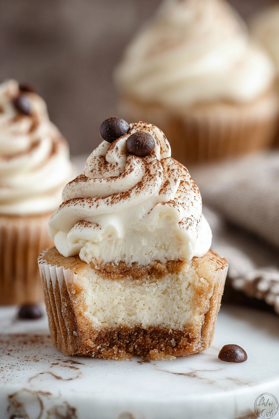 Delish Tiramisu Cupcakes