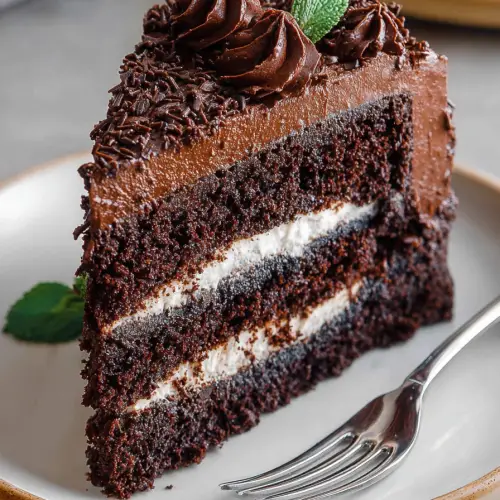 Delish Triple Chocolate Layer Cake