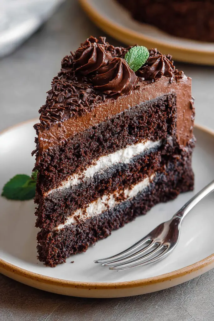 Delish Triple Chocolate Layer Cake