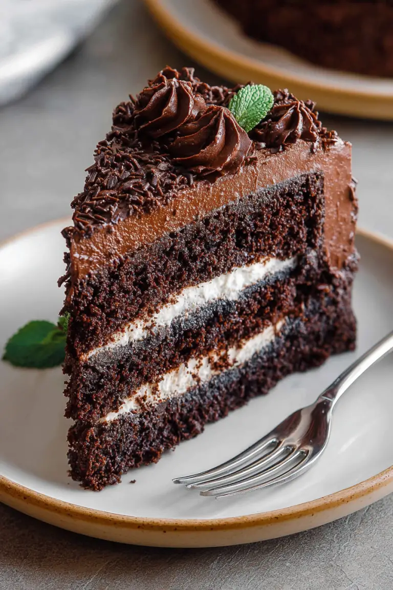 Delish Triple Chocolate Layer Cake