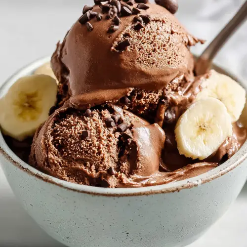 Delish Vegan Chocolate Banana Ice Cream