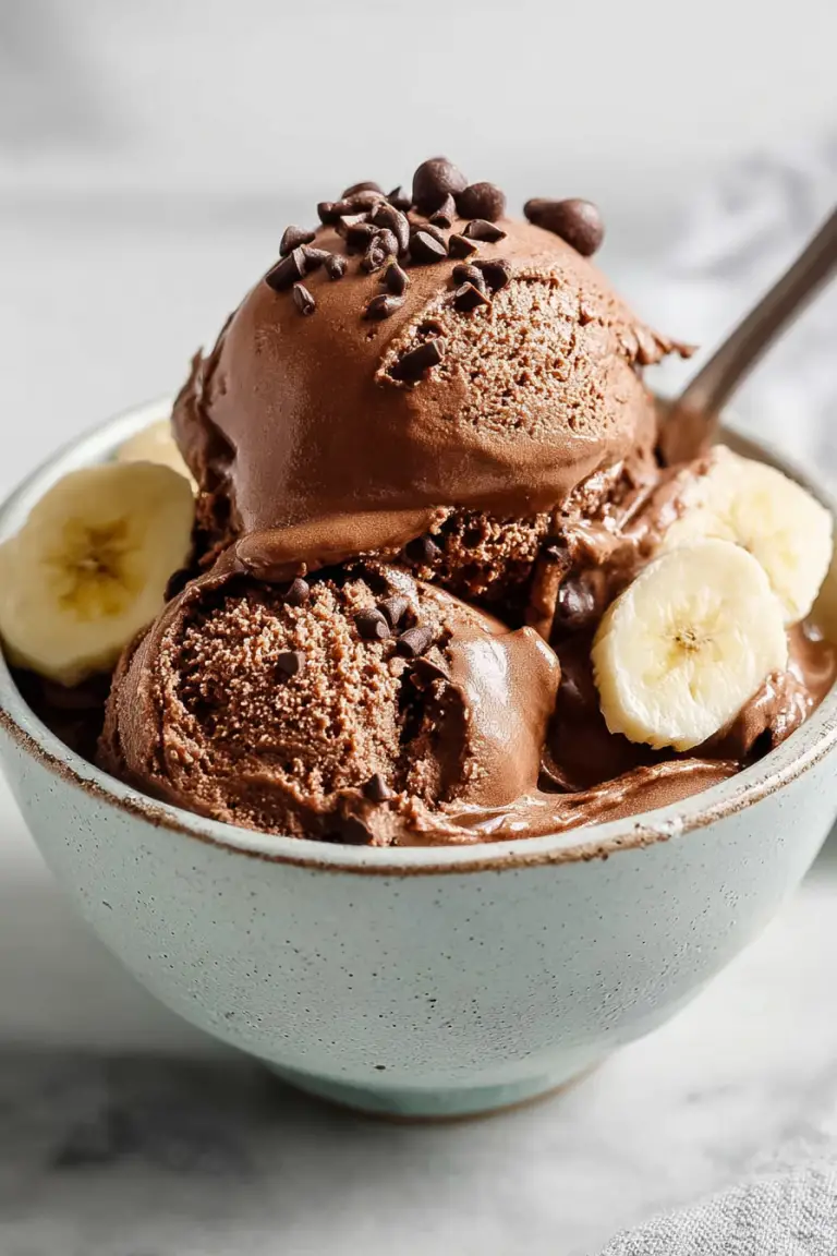 Delish Vegan Chocolate Banana Ice Cream
