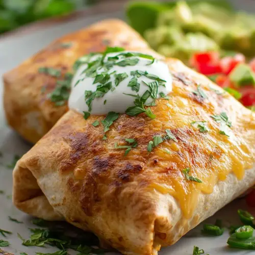 Easy Baked Chicken Chimichangas