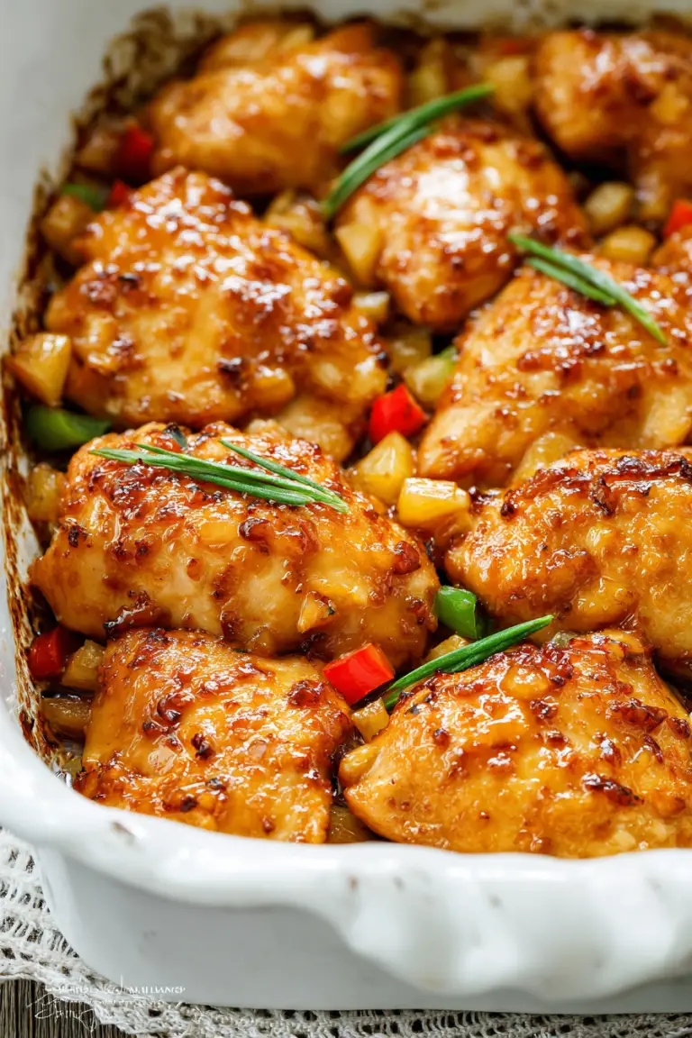 Easy Baked Sweet Hawaiian Chicken