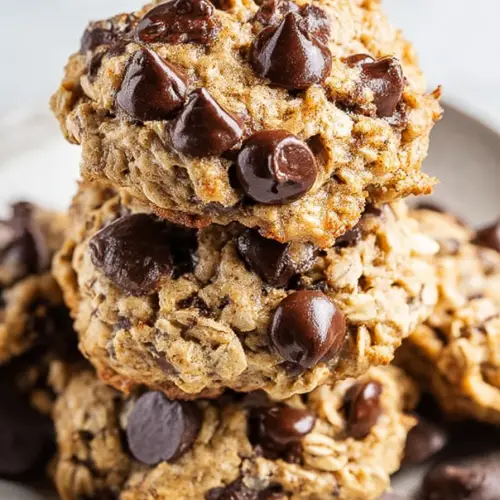 Easy Banana Oatmeal Chocolate Chip Cookies