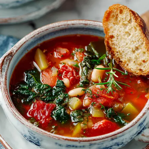 Easy Blue Zone Minestrone Soup