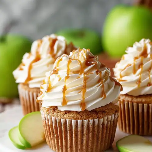 Easy Caramel Apple Cupcakes
