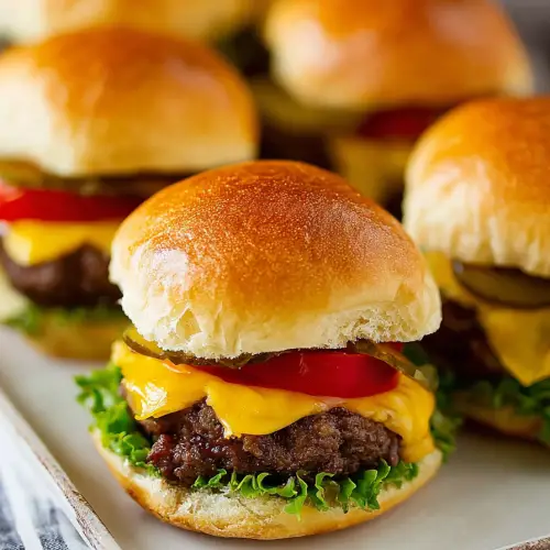 Easy Cheeseburger Sliders for Game Day