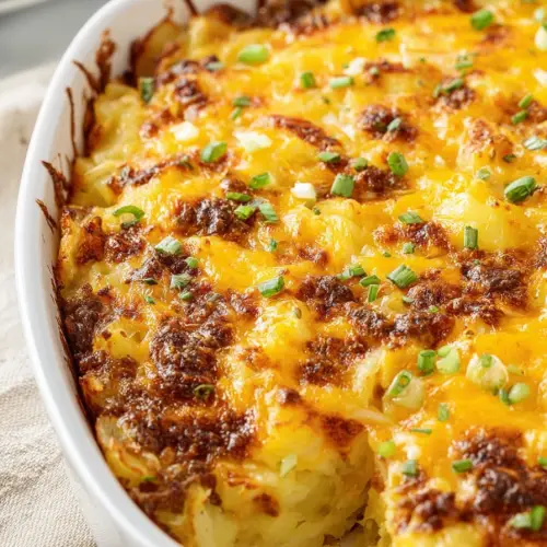 Easy Cheesy Potato Breakfast Casserole