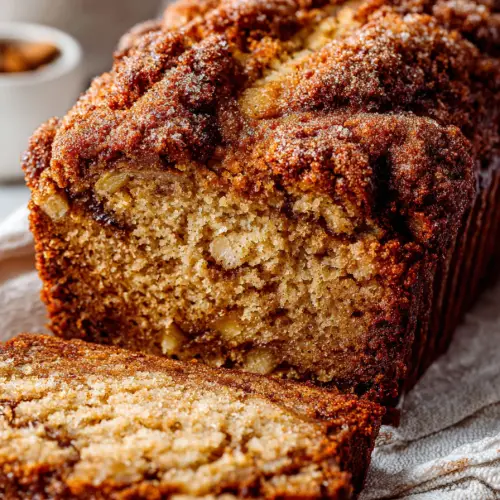 Easy Cinnamon Swirled Apple Banana Bread